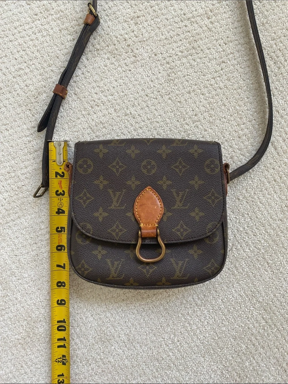 Louis Vuitton Saint Cloud Monogram Crossbody in Brown and Tan
